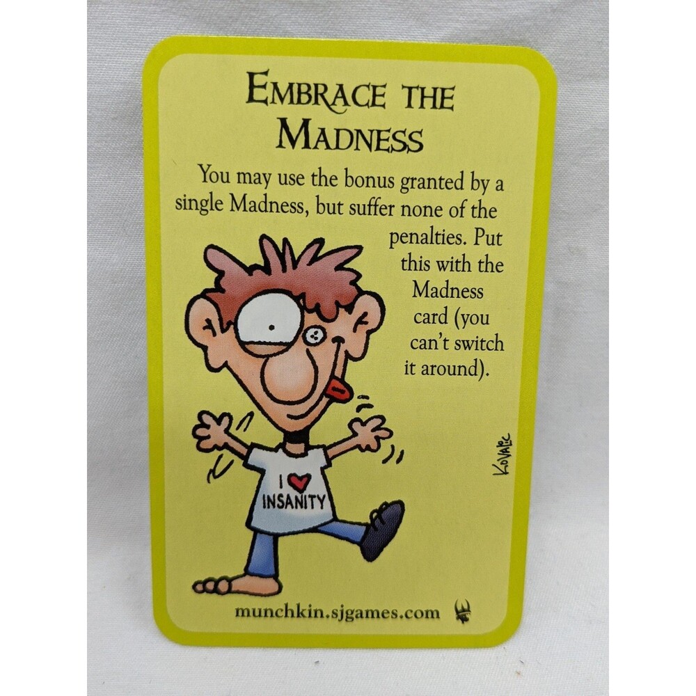 Munchkin Cthulhu Embrace The Madness Promo Card